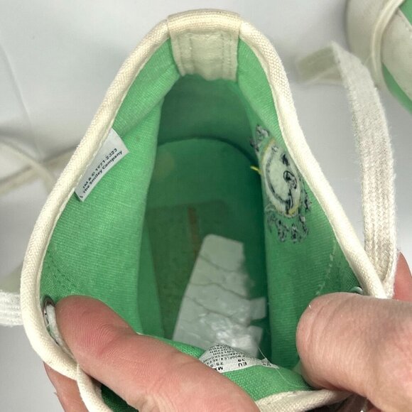 Sz 8.5- American Eagle x The Smiley Company Canvas High Top Platform Sneakers - Picture 6 of 15